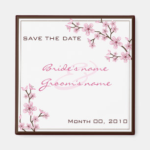 Cerezo en flor Ahorra imanes de fecha