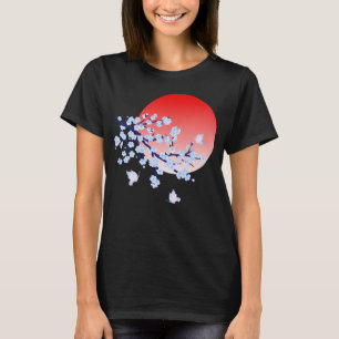 Cerezo en flor Festval Luna llena 4 camiseta