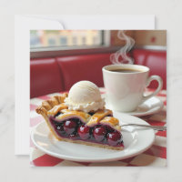 Cerezo, helado de vainilla y café