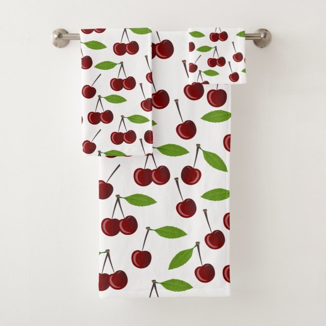 Cerezo Rojo, Patrón De Cerezas, Hojas, Fruta (In situ)