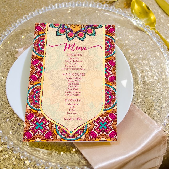 Cerise mandala plantilla de menú personalizada ran (Subido por el creador)