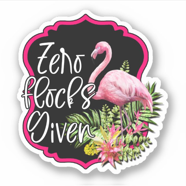 Cero manadas con Pegatina de vinilo de corte Perso (Anverso)