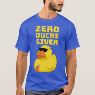 Cero patos en graciosa camiseta de pato para los a