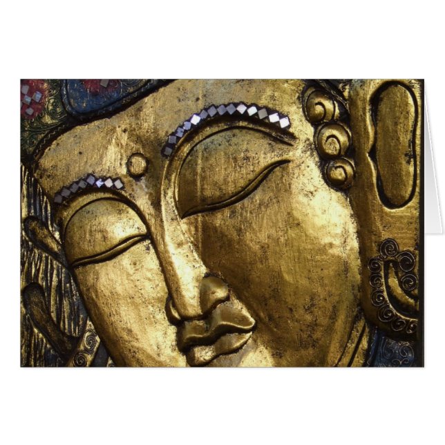 Cerrado el Dormitorio Buda Meditando Ojos Orantes (Anverso (Horizontal))