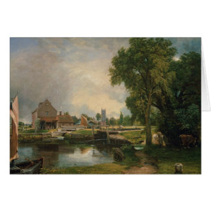 Cerradura y molino, 1820 de John Constable el