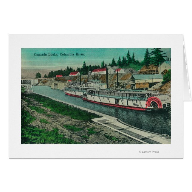 Cerraduras en cascada en el río Columbia (Anverso (Horizontal))