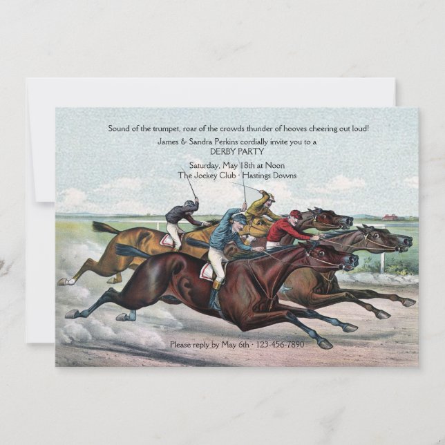 Cerrar la invitación a terminar con Derby (Anverso)