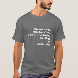 Cerré la camiseta hermosa de la bahía del pirata