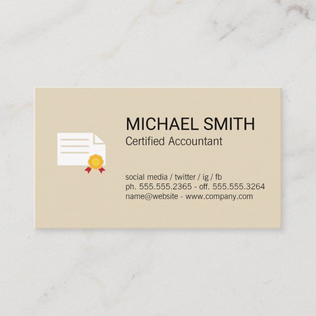 Certificado (Anverso)