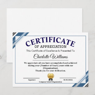 Certificado de Agradecimiento – Reconocimiento Pro