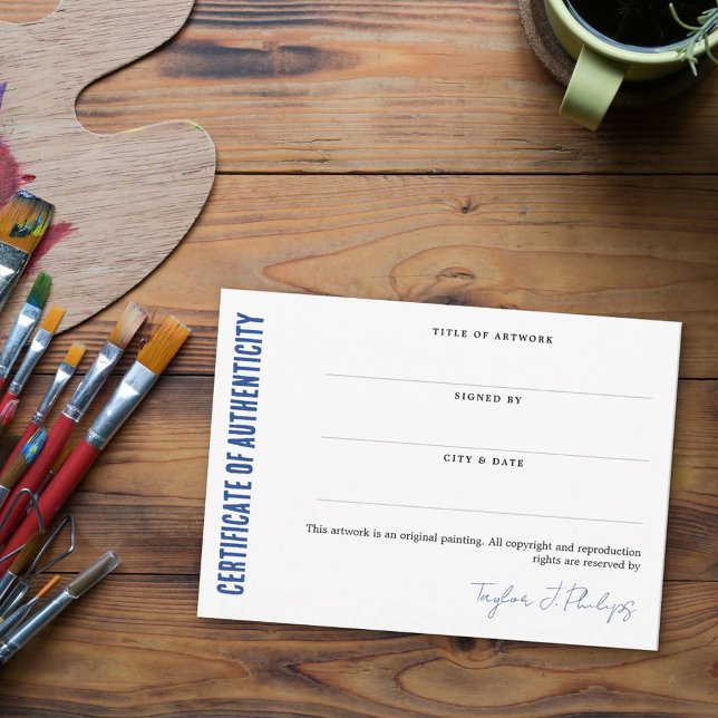 Certificado de autenticidad de la escritura de fir (Subido por el creador)