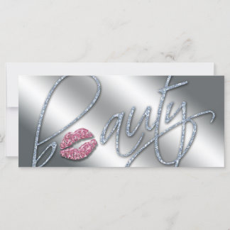Certificado de belleza Purpurina de maquillaje de 