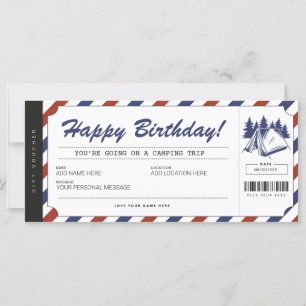 Certificado de campamento de verano de cupones de 