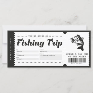 Certificado de cupón de cheques de viaje de pesca