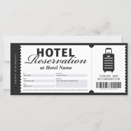 Certificado de cupón de estancia de hotel