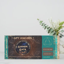 Certificado de cupón de regalo de cumpleaños