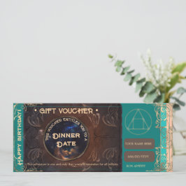 Certificado de cupón de regalo de cumpleaños