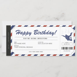 Certificado de cupón de viaje de cumpleaños para b