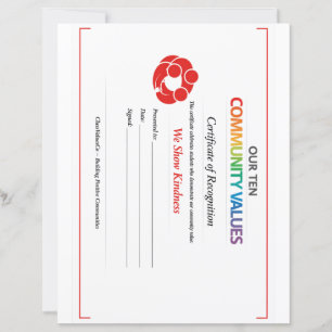 Certificado de Inclusión de Valor Hoja de Papel 8.