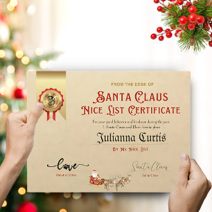 Certificado de Invitación a la Lista de los Buenos