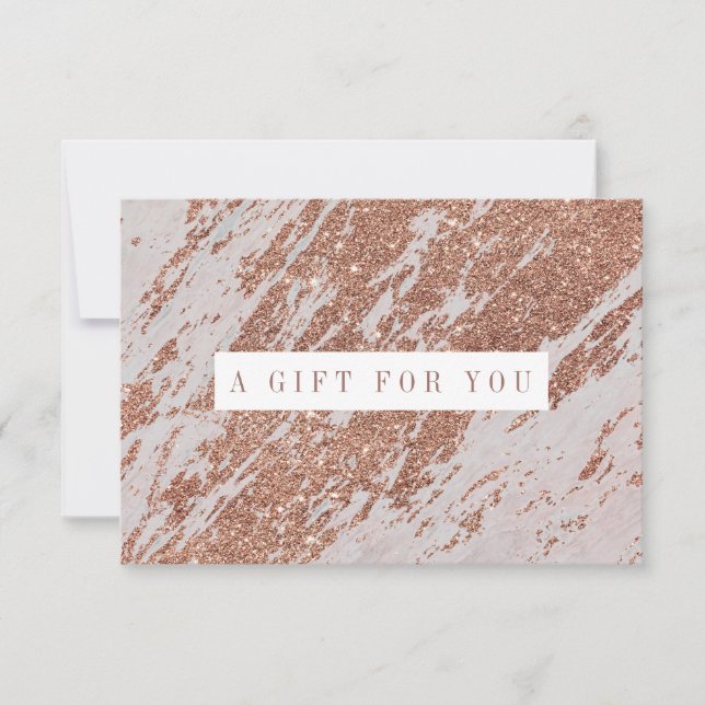 Certificado de patrón de oro Rosa abstracto (Anverso)