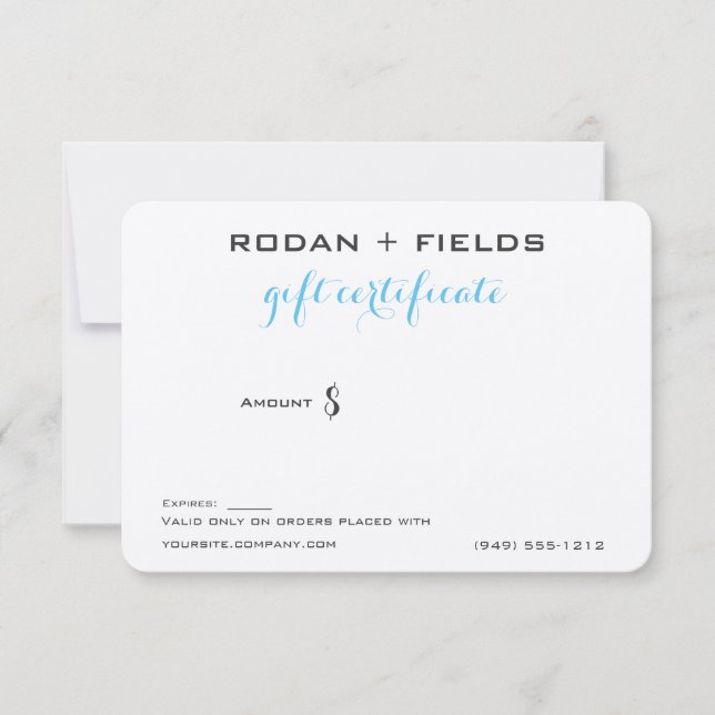 certificado de regalo (Anverso)
