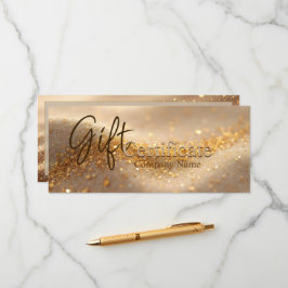 Certificado de Regalo Abstracto de Lujo Brillante