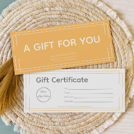 certificado de regalo básico del logotipo del nara