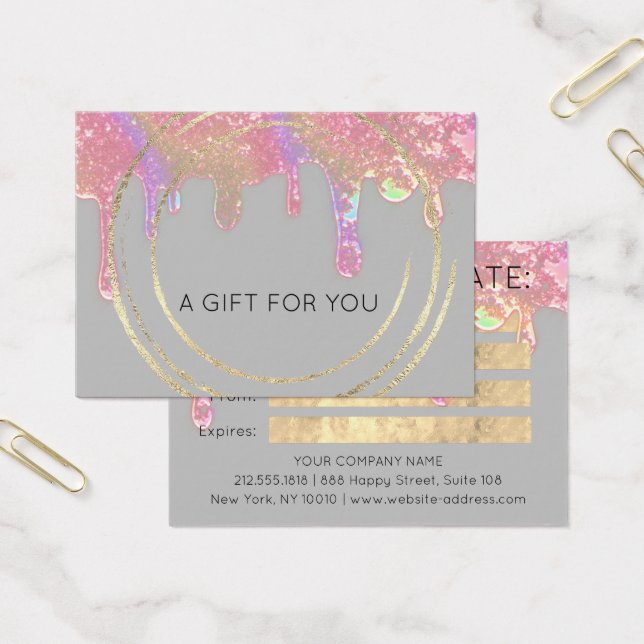 Certificado de regalo Belleza Hair Makeup Holograp (Oficina)