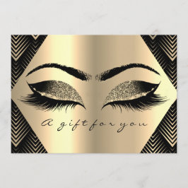 Certificado de regalo Black Gold Lashes Maquillaje