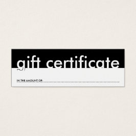 certificado de regalo (cantidad en blanco)