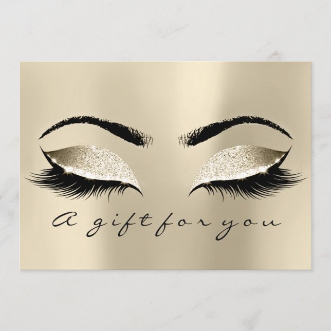 Certificado de regalo Champaigne Lash Beauty Makeu (Anverso)