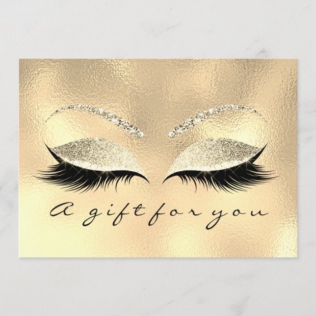 Certificado de regalo Champaigne Lash Beauty Makeu (Anverso)