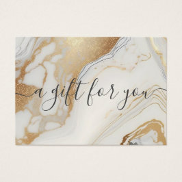 Certificado de regalo comercial de Mármol de oro b