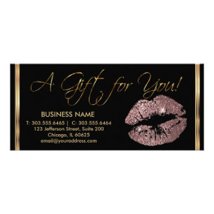 Certificado de regalo con labios 💋 Rosa