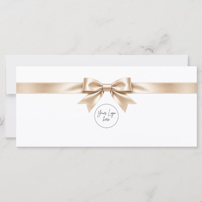 Certificado de Regalo con Lazo Blanco Elegante (Anverso)
