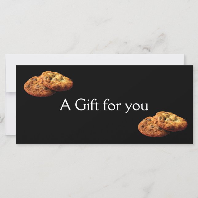 Certificado de regalo con temas de cookie (Anverso)