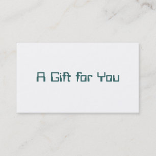 Certificado de regalo corporativo