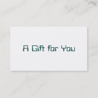 Certificado de regalo corporativo