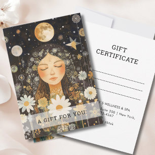 Certificado de regalo Cosmic Girl Boho Moon