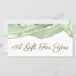 Certificado de regalo de Ago Verde de Jade