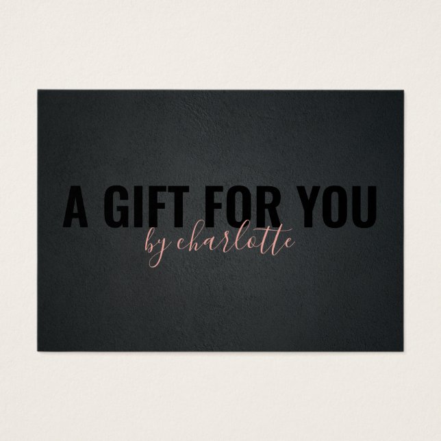 Certificado de regalo de artista de maquillaje ros (Frente)