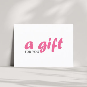 Certificado de Regalo de Belleza Blanco Rosa Elega