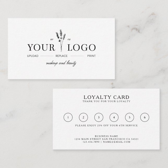 Certificado de regalo de belleza moderno Agrega tu (Anverso / Reverso)
