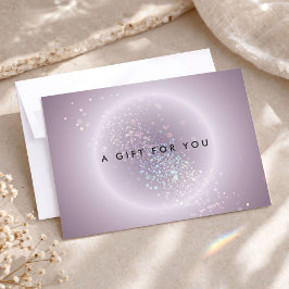 Certificado de Regalo de Brillo de Confeti Celesti