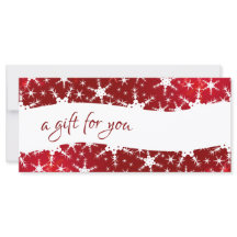 Certificado de regalo de copos de nieve de inviern