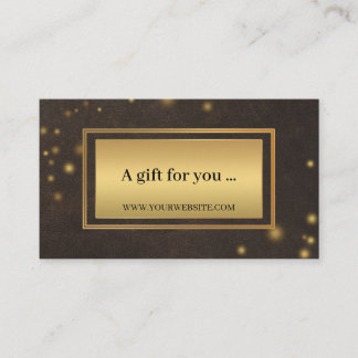Certificado de Regalo de Cuero Falso Elegante Dora