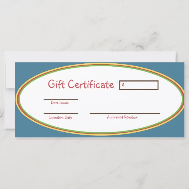 Certificado de regalo de cuidado infantil para niñ (Anverso)