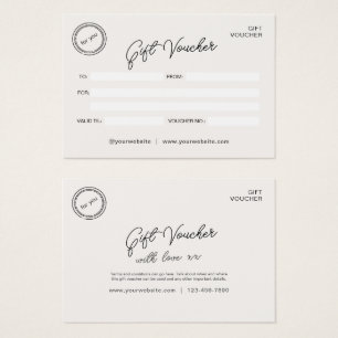 Certificado de regalo de cupones para empresas neu