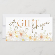 Certificado de regalo de Daisies Delicados